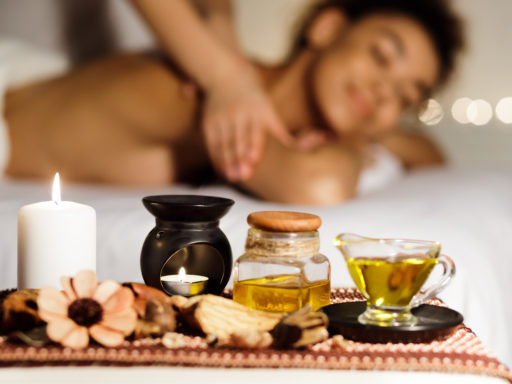 aroma massage relaxed lady enjoying back massage 2021 08 27 09 47 08 utc